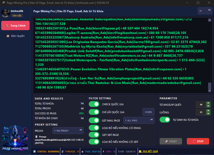 Page Mining Pro