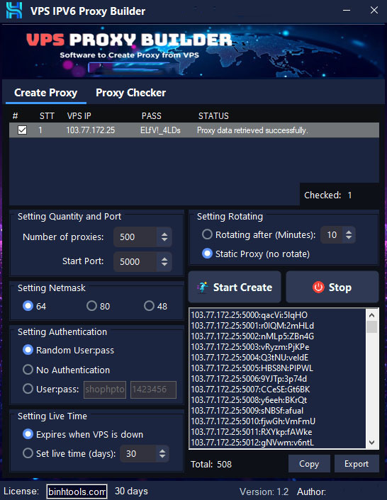 VPS Proxy Builder